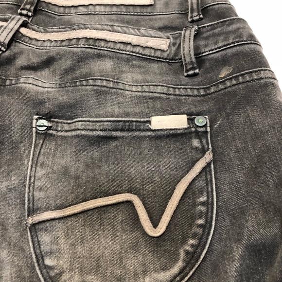 Circle of Trust Black Salt Wash Regular Fit double waist Jeans Size 30 - Picture 7 of 12